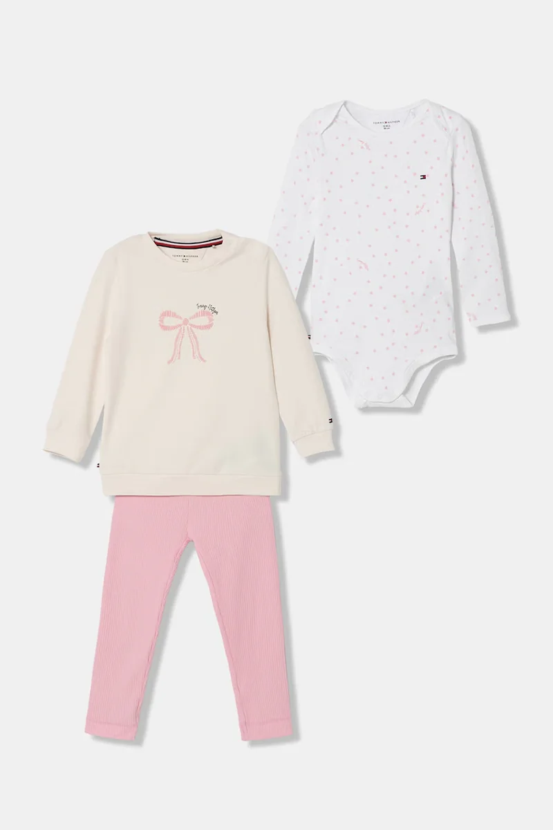 Tommy Hilfiger compleu pentru bebeluși din bumbac cu elastan