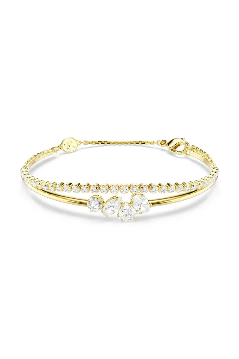 Swarovski brățară pentru femei placată cu aur zirconiu cubic MESMERA
