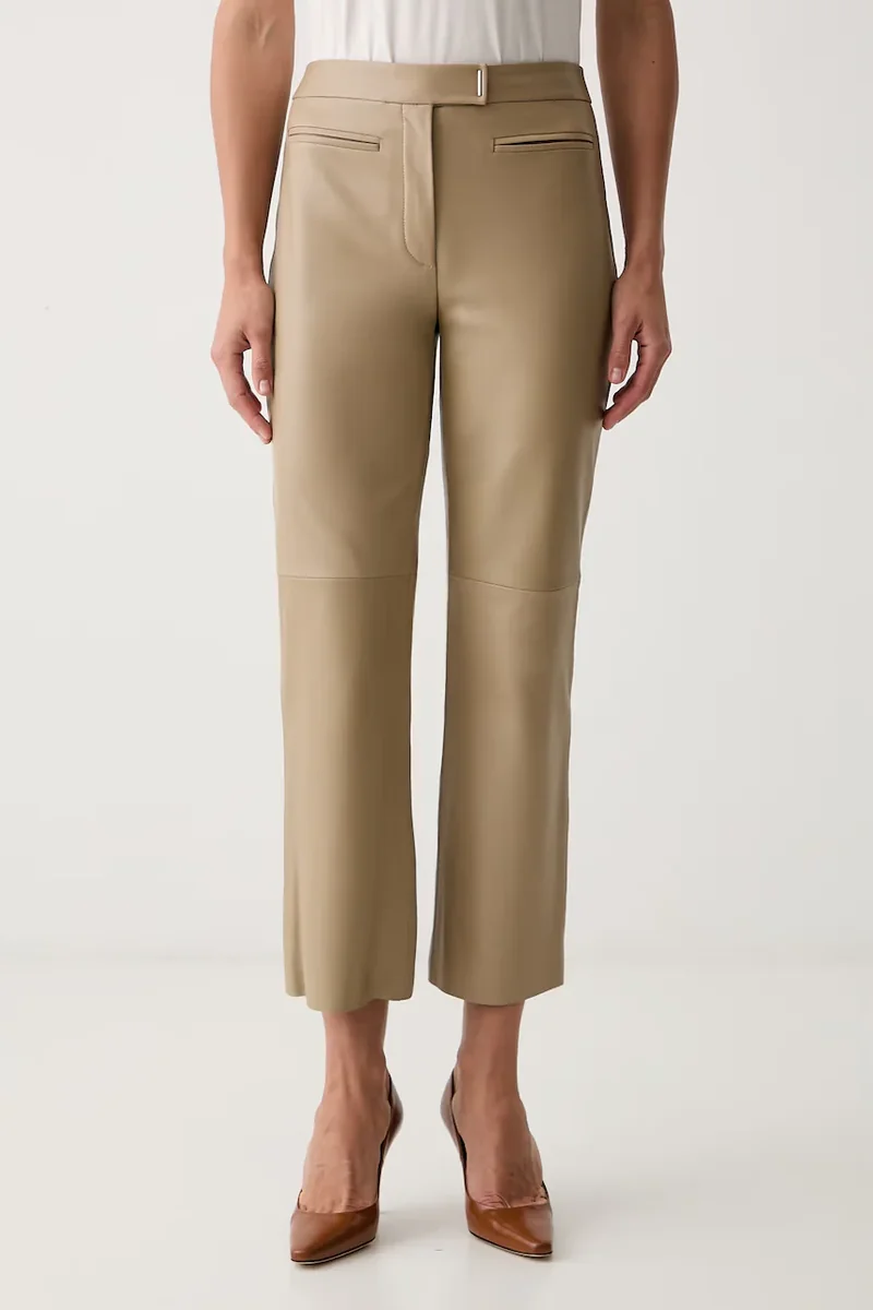 BOSS pantaloni pentru femei din piele Simary