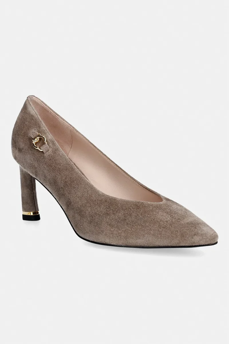 Coccinelle pantofi cu toc stiletto din piele întoarsă