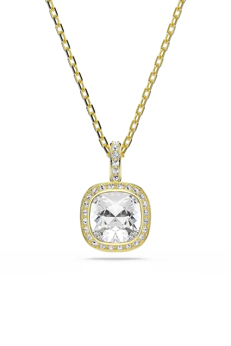 Swarovski lănțișor cu pandantiv pentru femei placat cu aur cristal Swarovski UNA