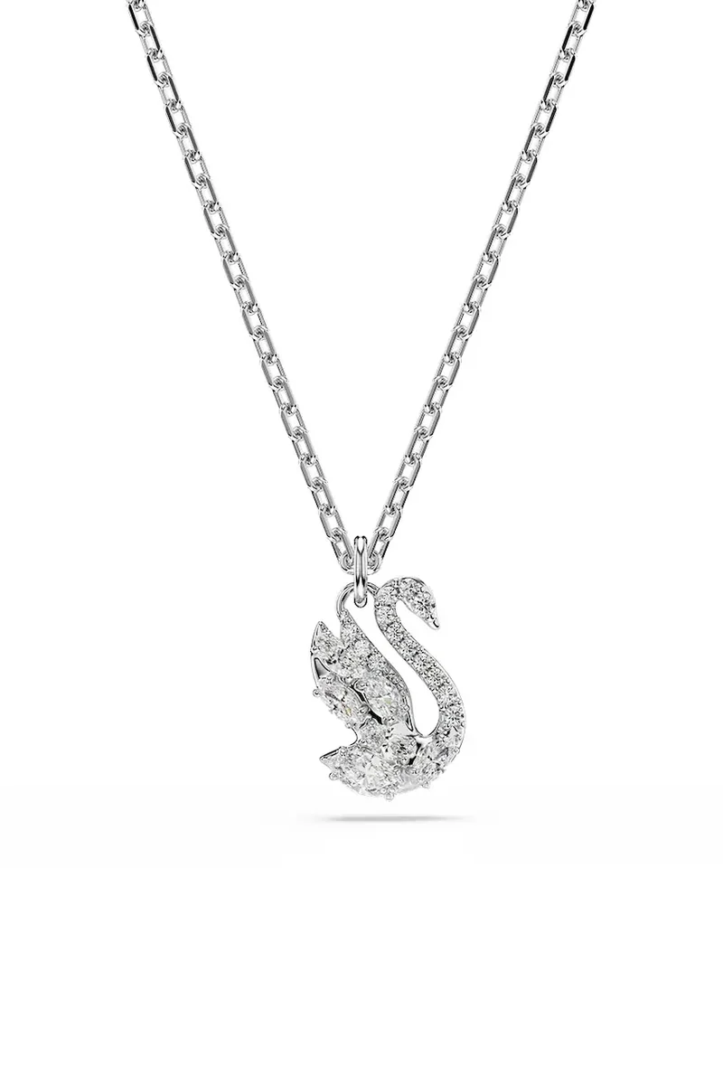 Swarovski lănțișor cu pandantiv pentru femei din metal cu zirconiu cubic