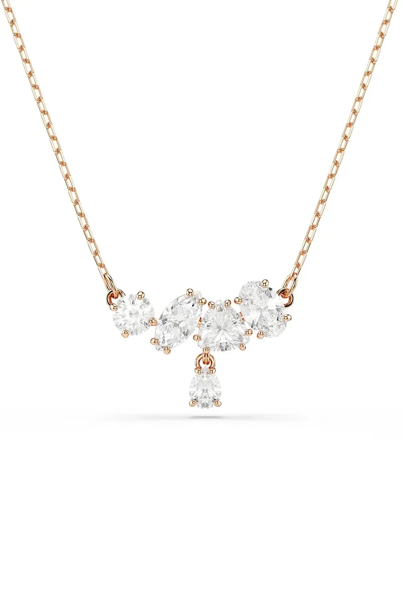Swarovski lănțișor pentru femei placat cu aur zirconiu cubic MESMERA