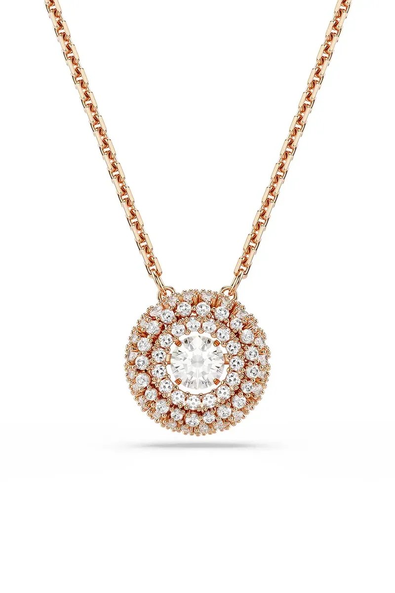 Swarovski lănțișor pentru femei placat cu aur zirconiu cubic SUBLIMA