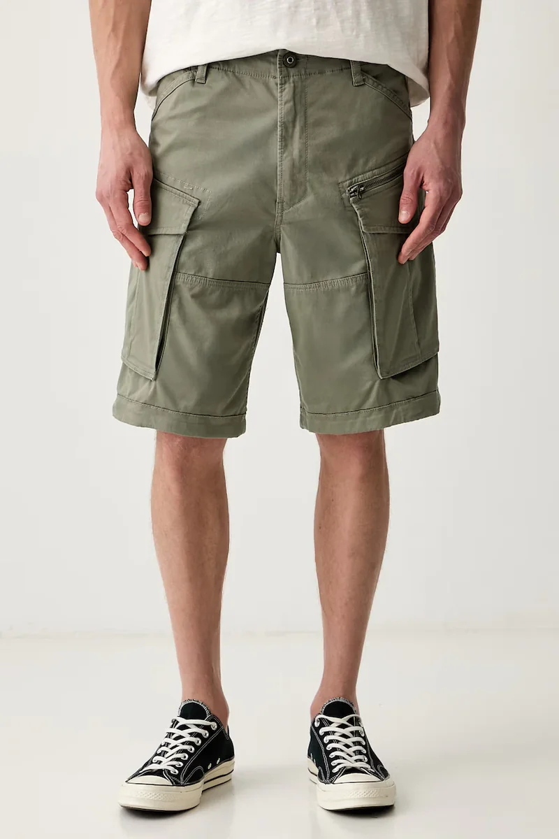 G-Star pantaloni scuți cargo pentru bărbați din bumbac cu elastan Rovic zip relaxed 1\2