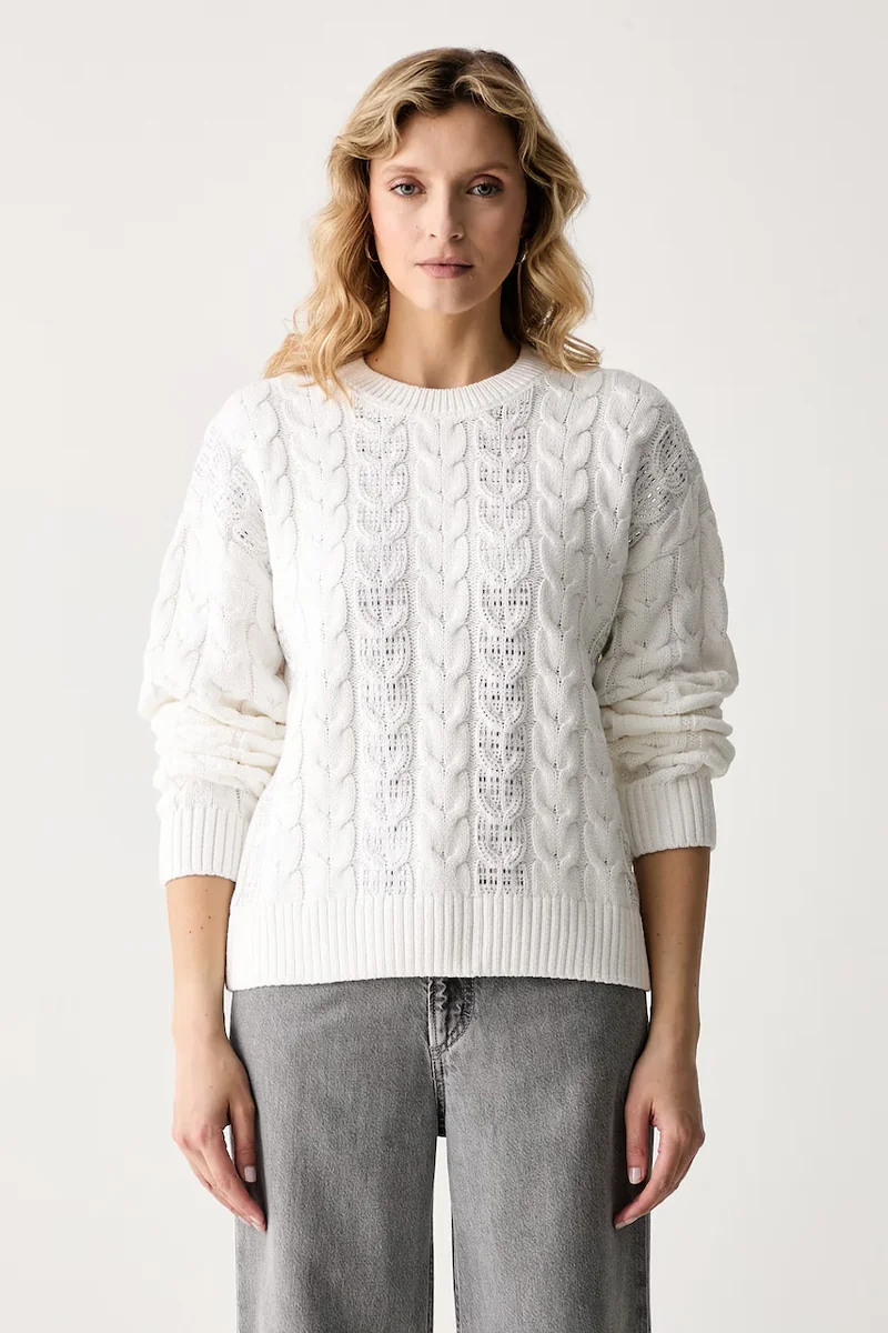 Guess pulover pentru femei cu bumbac CASSANDRA
