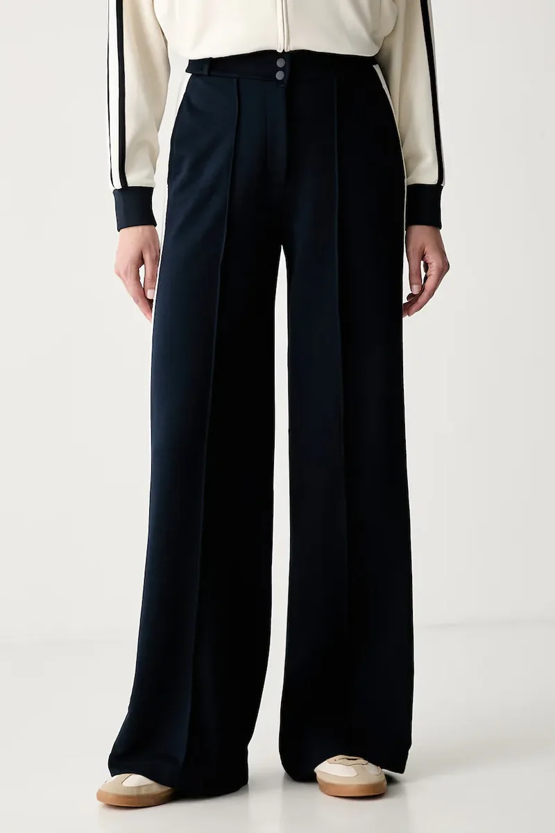 Guess pantaloni straight pentru femei cu bumbac PHOEBE