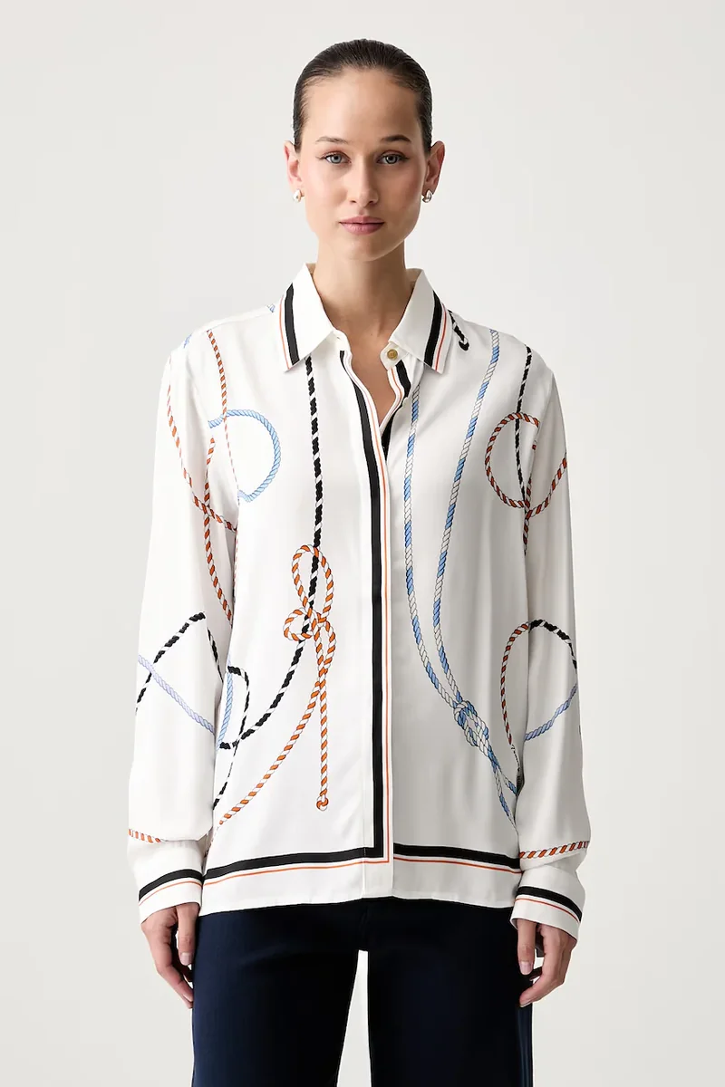 Tommy Hilfiger cămașă pentru femei cu vâscoză