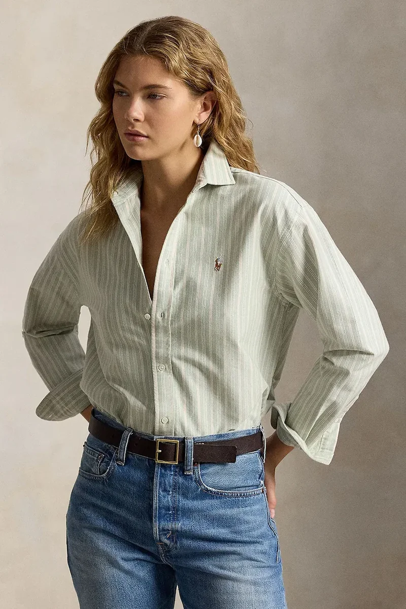 Polo Ralph Lauren cămașă oxford pentru femei din bumbac