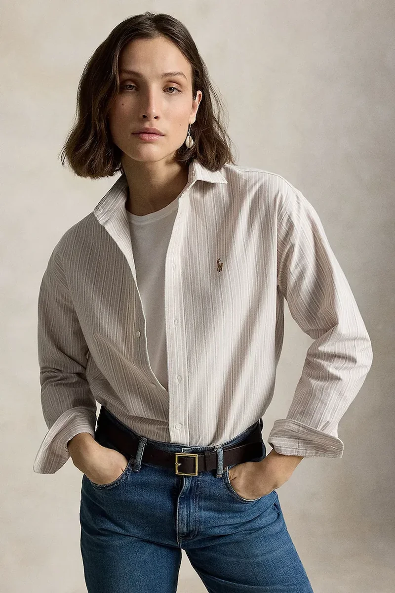 Polo Ralph Lauren cămașă oxford pentru femei din bumbac