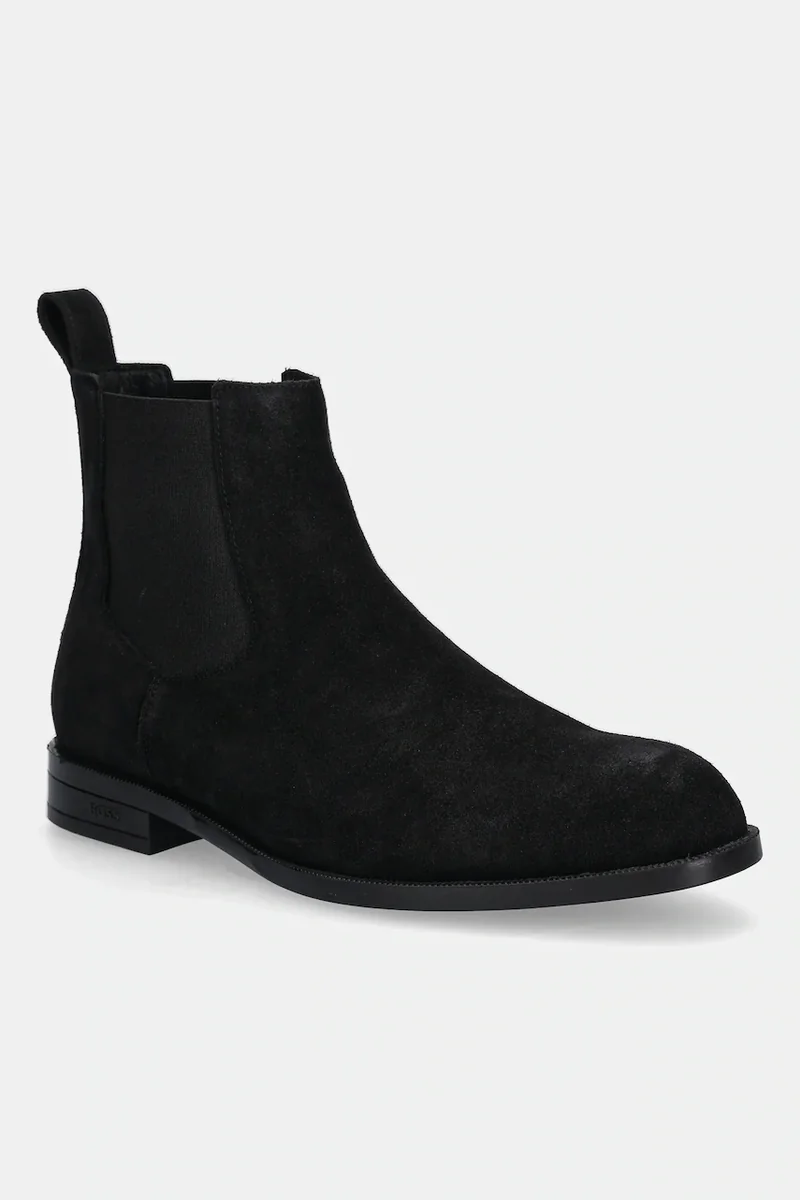 BOSS botine din piele întoarsă Tayil