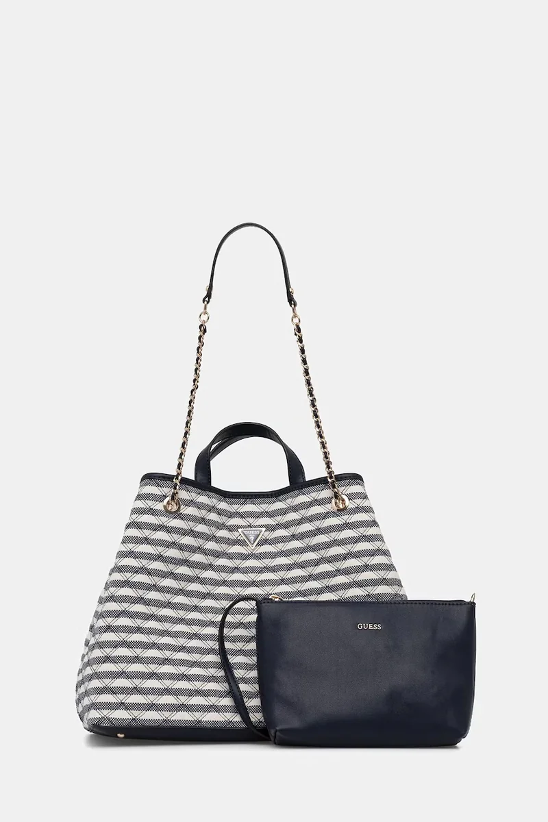 Guess geantă shopper pentru femei cu imitație de piele GIULLY