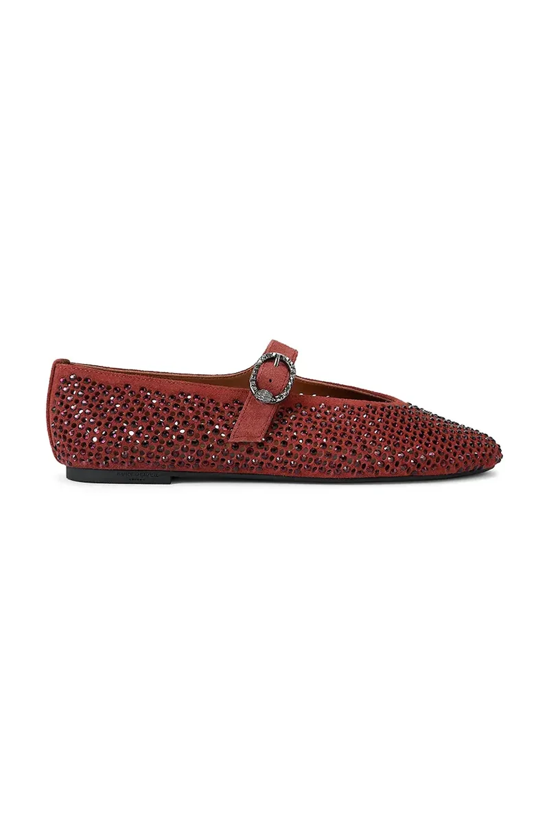 Kurt Geiger London balerini din piele Mayfair Ballet Flat Wine