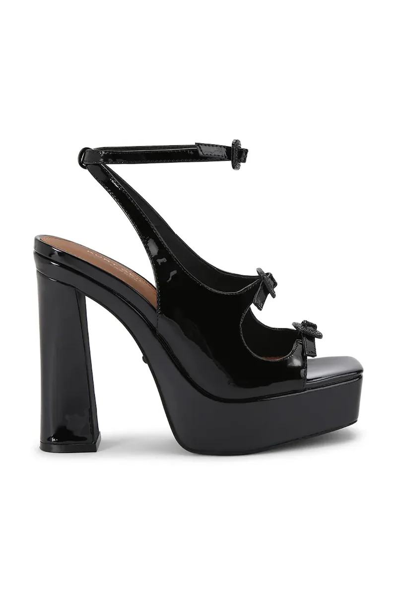 Kurt Geiger London sandale cu toc înalt din piele Buckle Platform Sdl