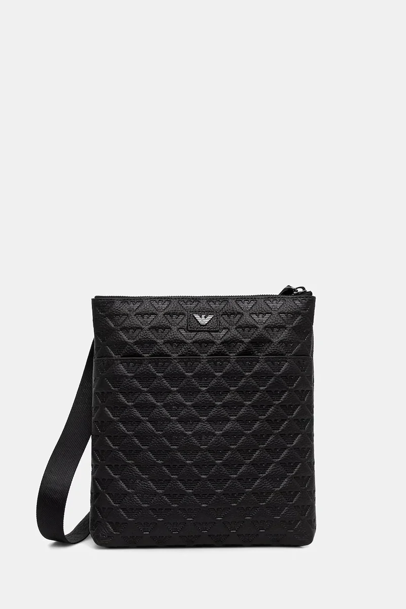 Emporio Armani geantă mică pentru bărbați din piele