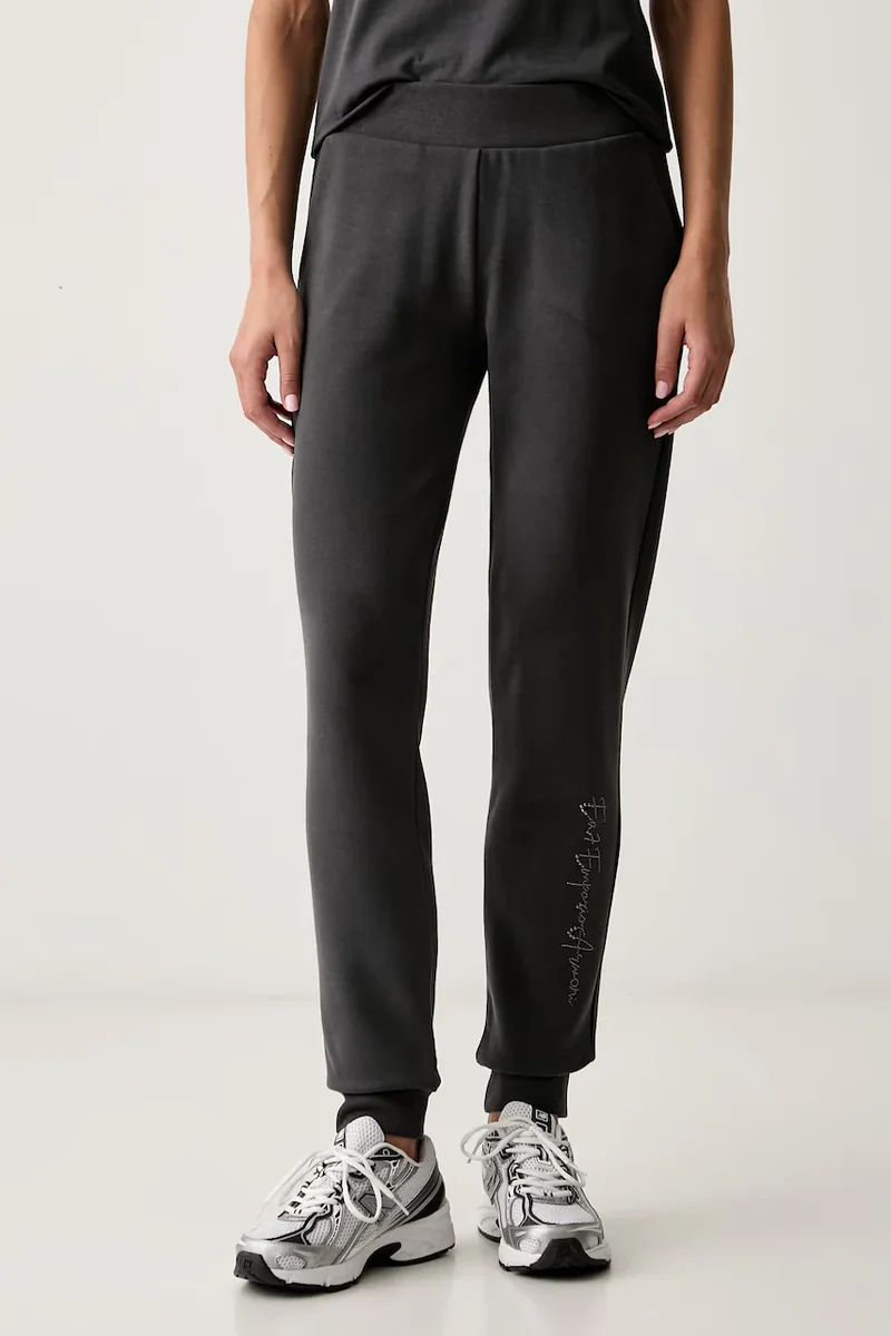 EA7 Emporio Armani pantaloni de trening pentru femei cu bumbac