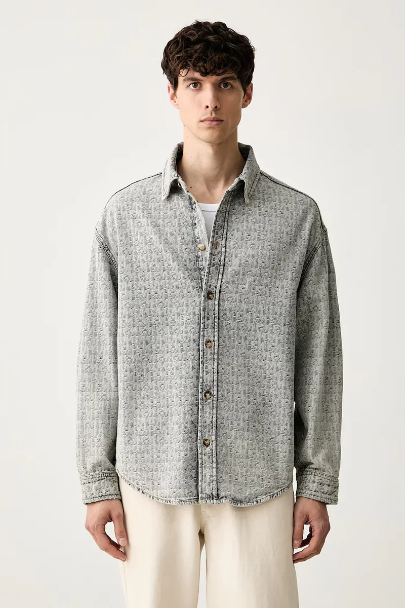 Emporio Armani cămașă pentru bărbați din denim
