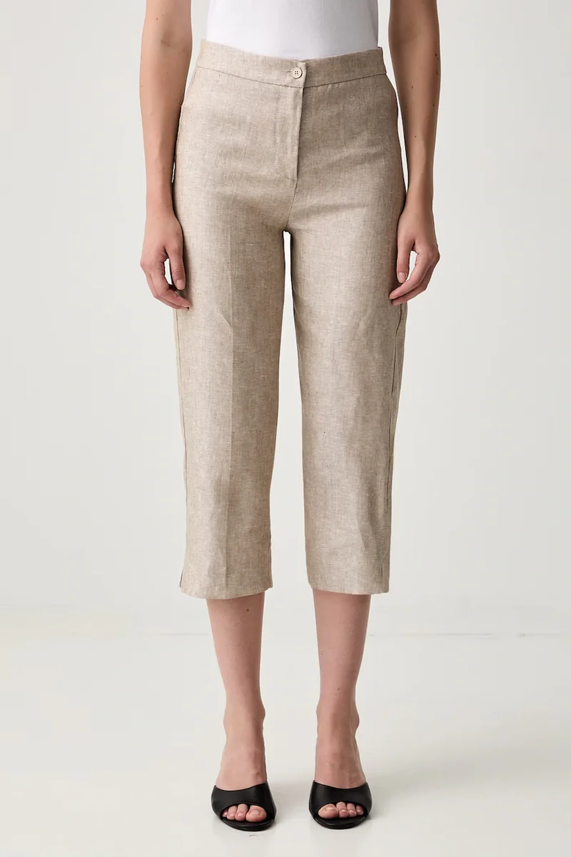 ViCOLO pantaloni capri pentru femei din in