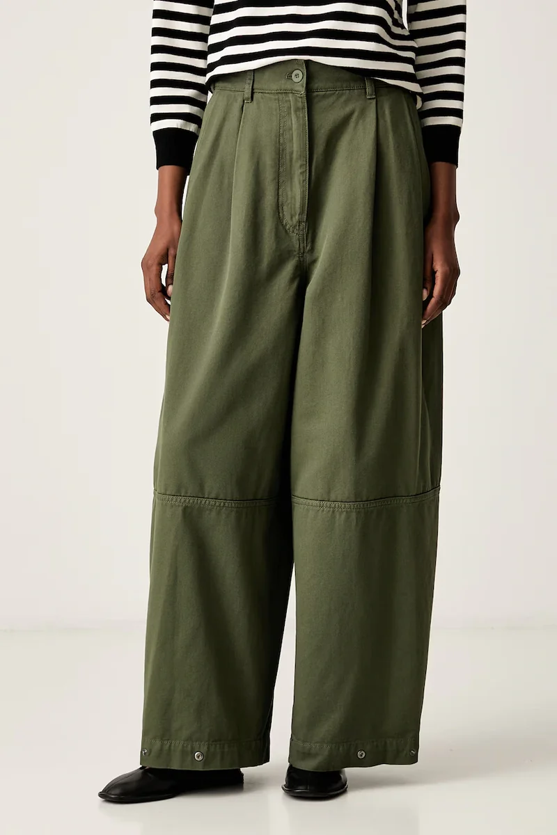 Weekend Max Mara pantaloni pentru femei din bumbac WKDBACCA