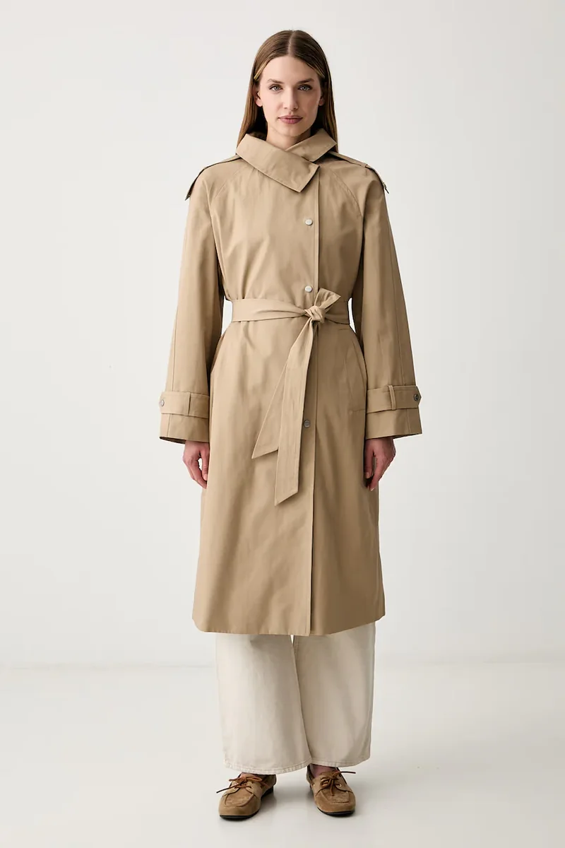 DKNY palton pentru femei cu bumbac