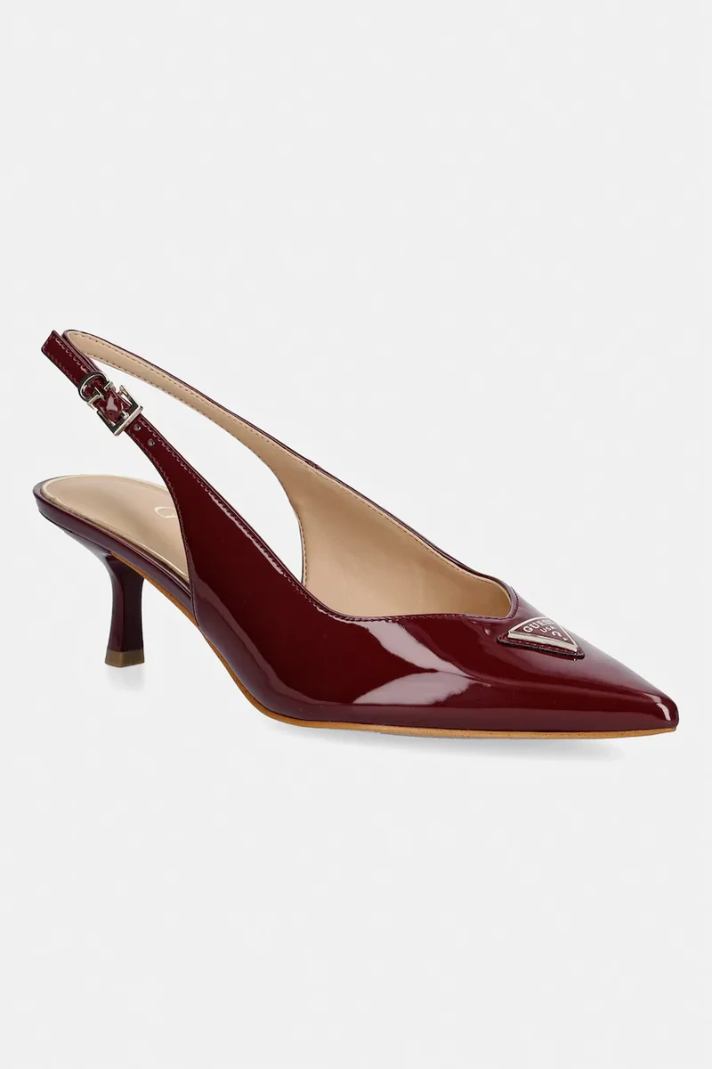 Guess pantofi cu toc stiletto din piele YANNICKE
