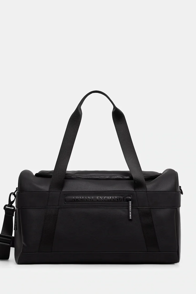 Armani Exchange geantă de călătorie pentru bărbați cu imitație de piele