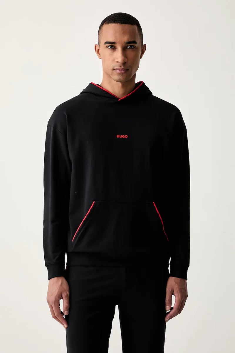 HUGO hanorac cu glugă pentru bărbați cu bumbac NOAH HOODIE