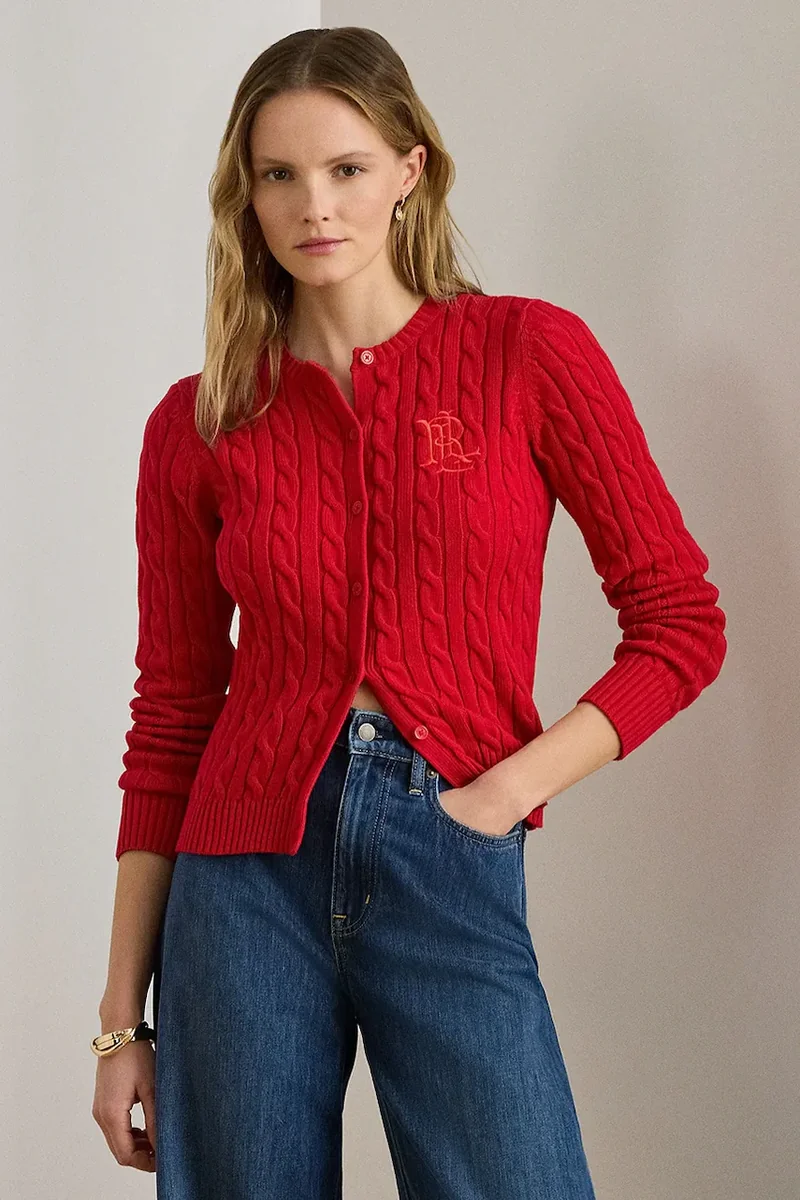 Lauren Ralph Lauren cardigan pentru femei din bumbac