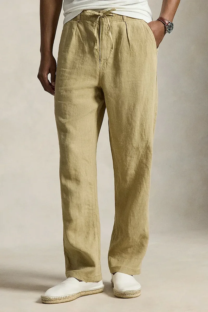 Polo Ralph Lauren pantaloni pentru bărbați din in