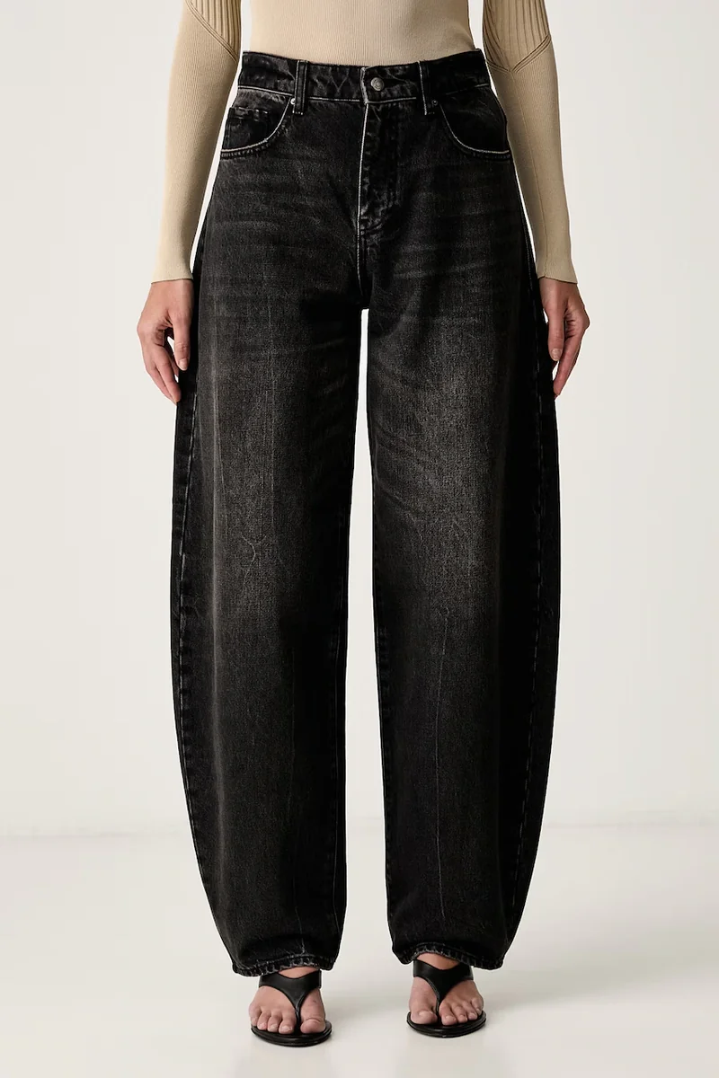 Armani Exchange blugi barrel pentru femei