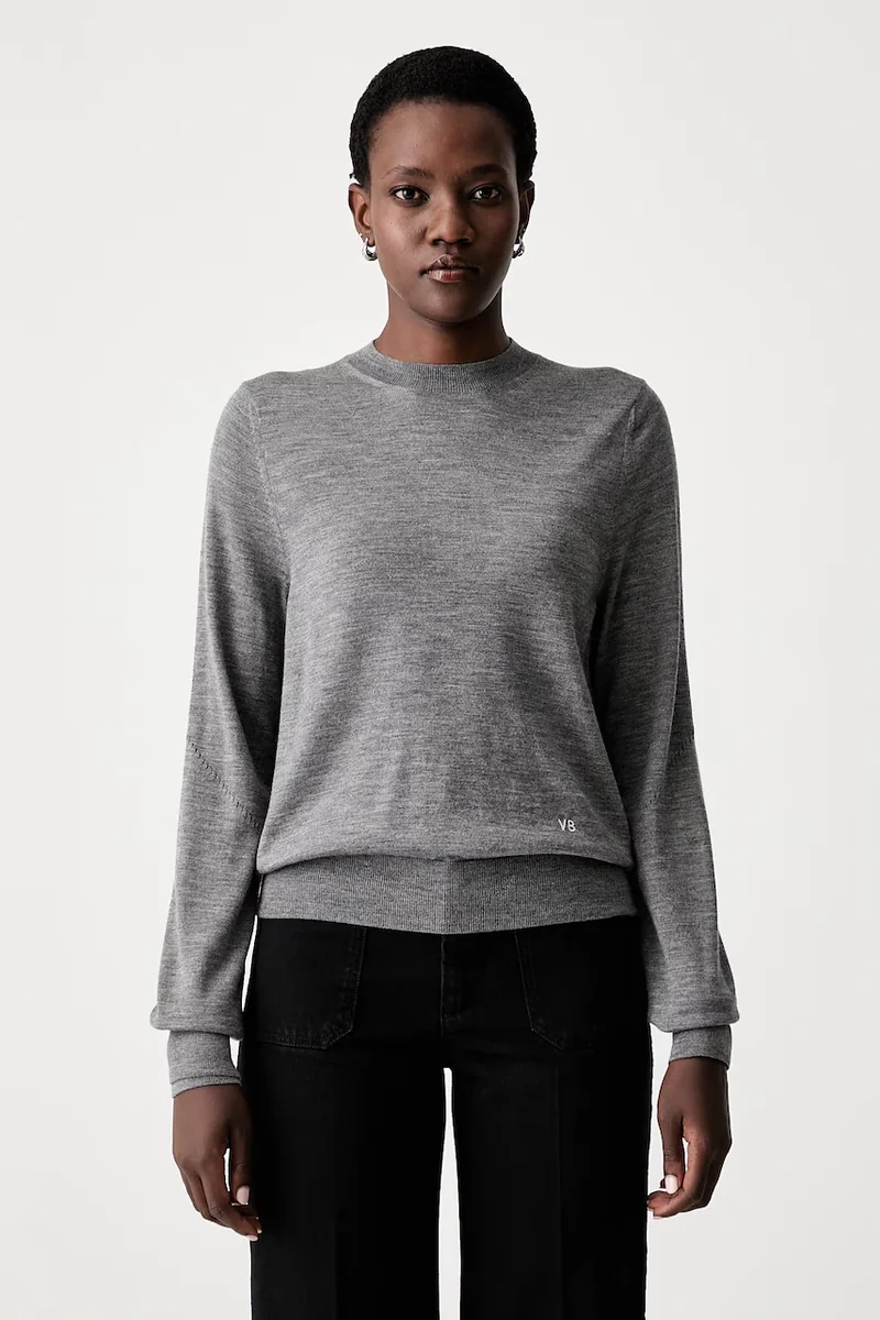 Victoria Beckham pulover pentru femei cu lână merino Austen