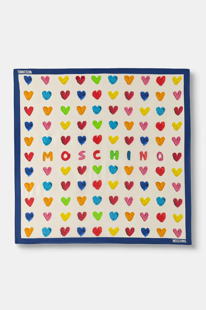 Moschino Foulard pentru femei de mătase