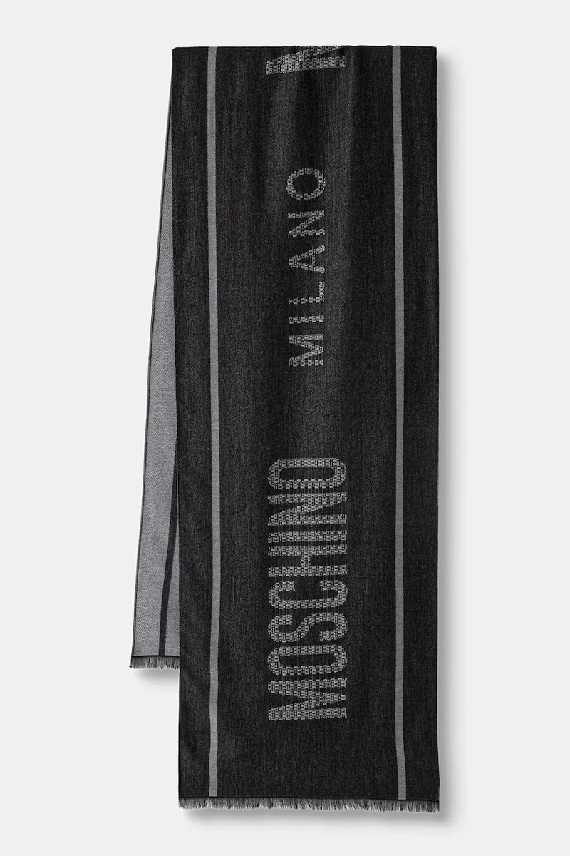 Moschino fular pentru bărbați cu lână