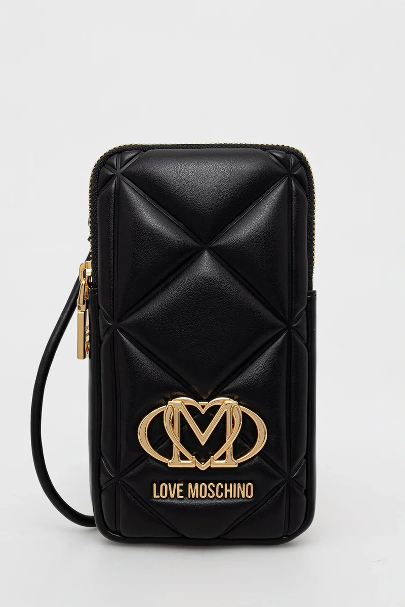 Love Moschino husă pentru telefon pentru femei cu imitație de piele