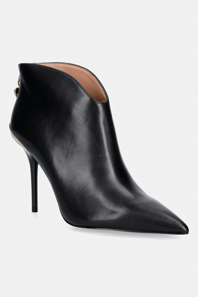 Love Moschino botine cu toc cui pentru femei din piele