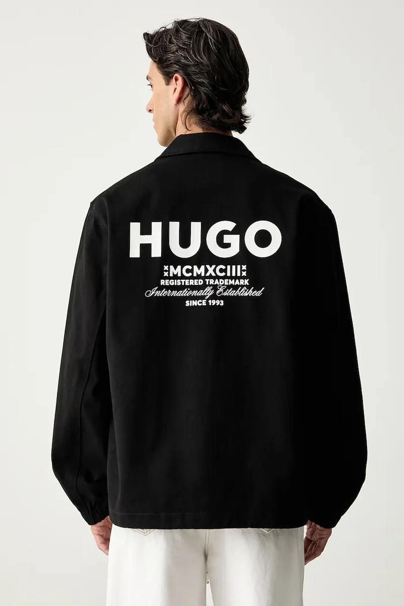HUGO Blue jachetă pentru bărbați din bumbac Biyo2631