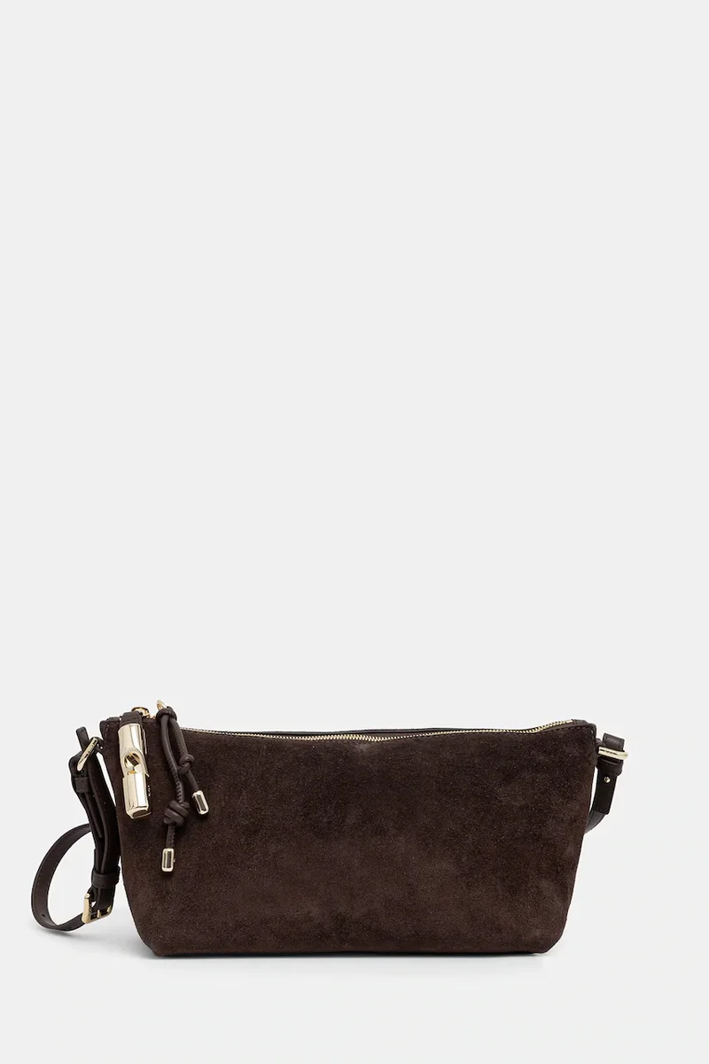 Furla geantă crossbody pentru femei din piele întoarsă