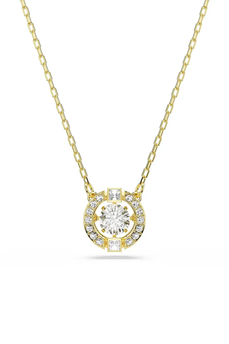 Swarovski lănțișor pentru femei placat cu aur zirconiu cubic UNA