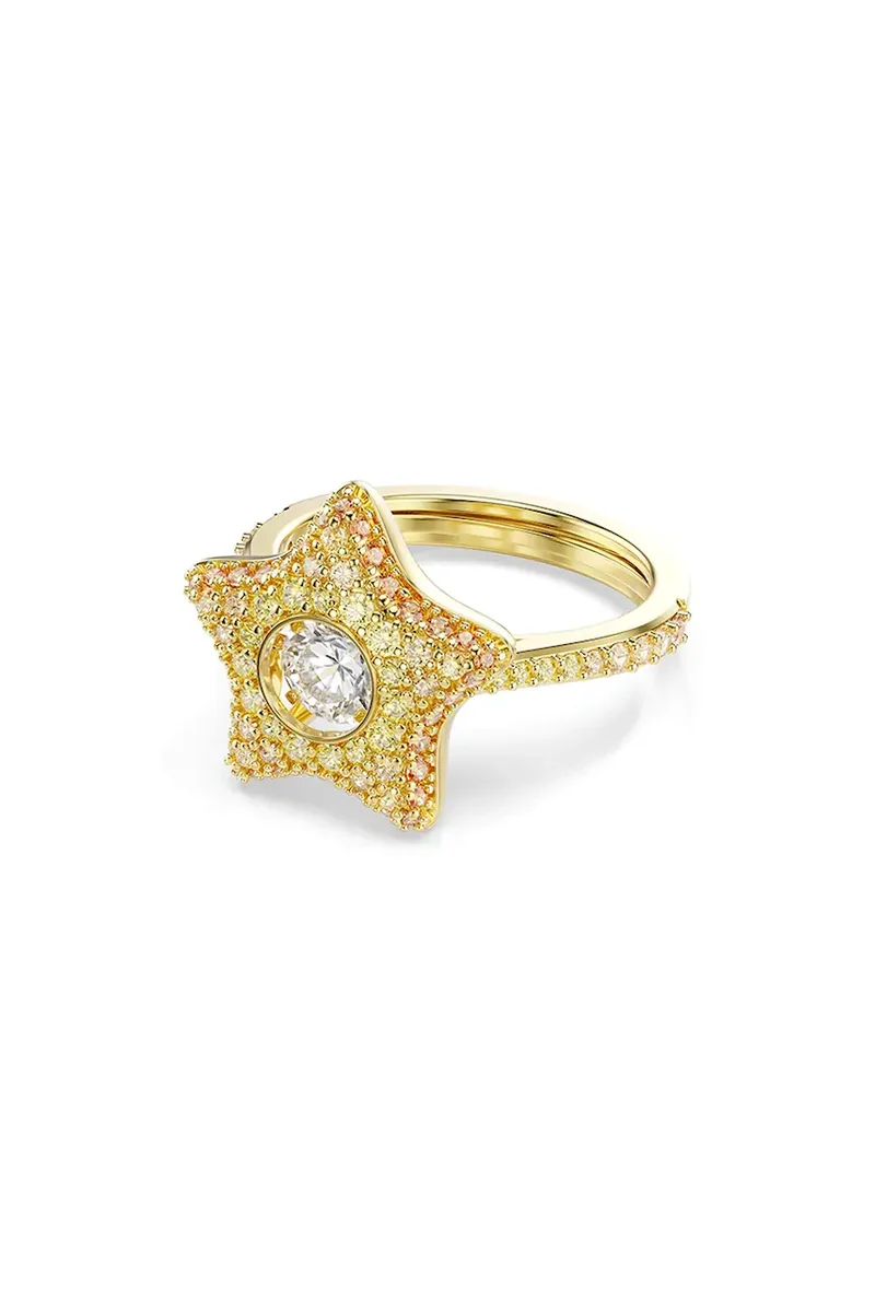 Swarovski inel pentru femei placat cu aur zirconiu cubic SUBLIMA
