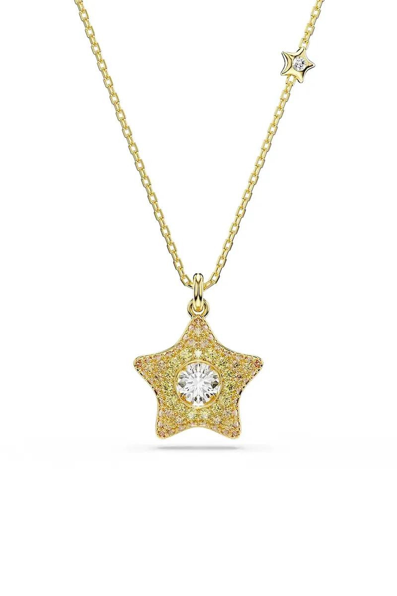 Swarovski lănțișor cu pandantiv pentru femei placat cu aur zirconiu cubic SUBLIMA