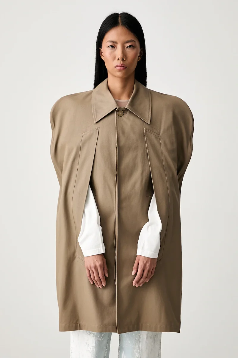 MM6 Maison Margiela palton pentru femei din bumbac