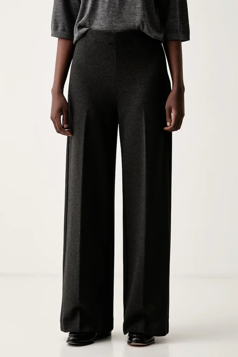 Marc O'Polo pantaloni wide leg pentru femei cu vâscoză