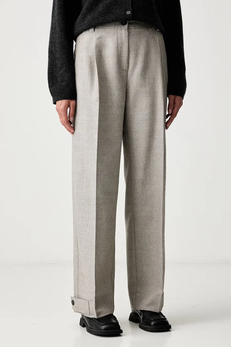 Marc O'Polo pantaloni de costum pentru femei cu lână
