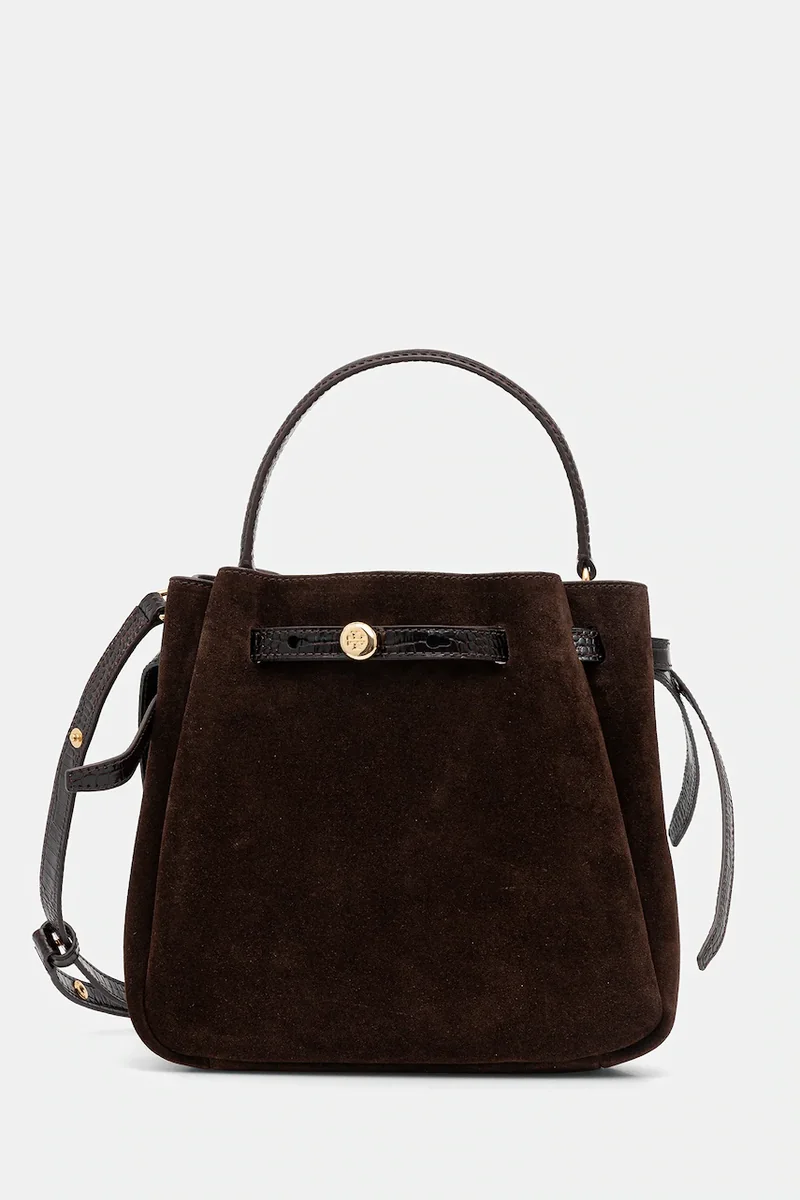 Tory Burch poșetă Romy Suede Bucket