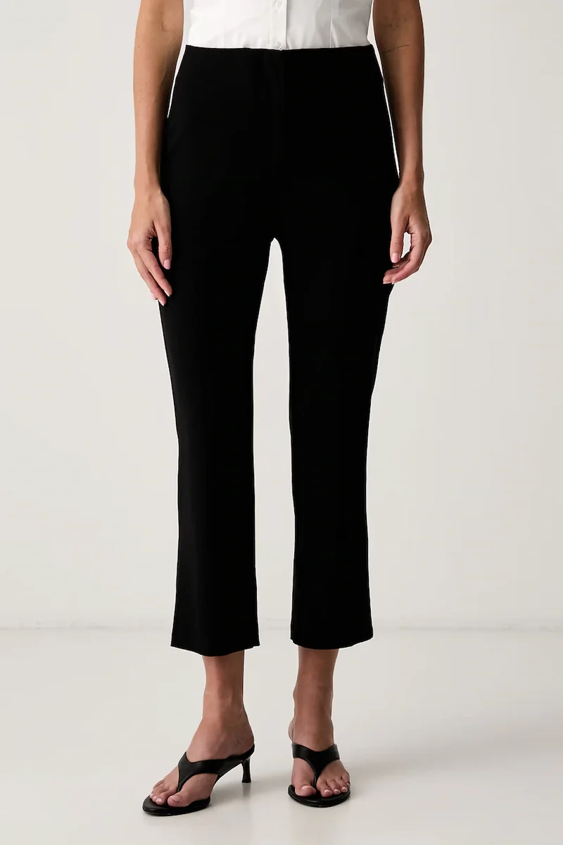 Le Privé pantaloni capri pentru femei din vâscoză YSEE CAPRI NOIR