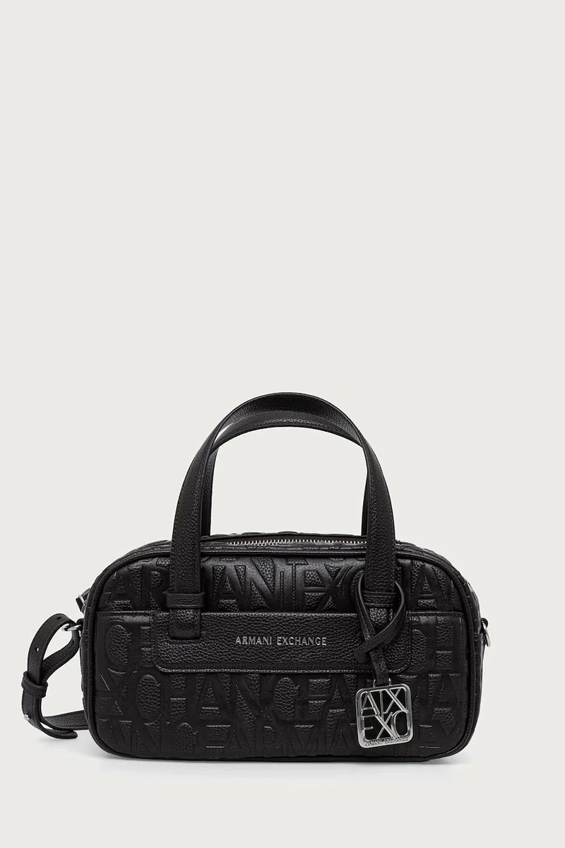 Armani Exchange geantă baguette pentru femei cu imitație de piele