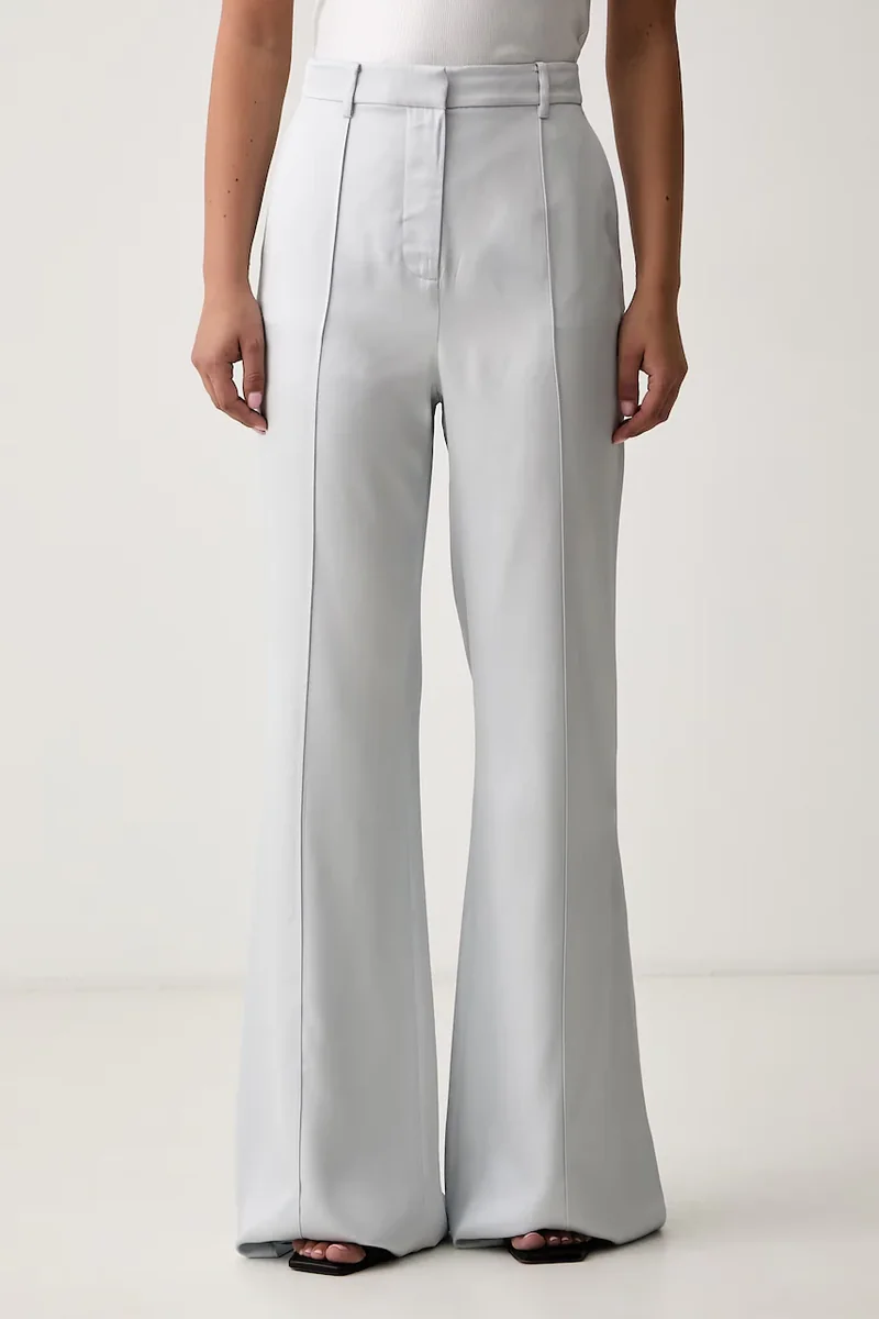 Trussardi pantaloni evazați flare pentru femei din vâscoză