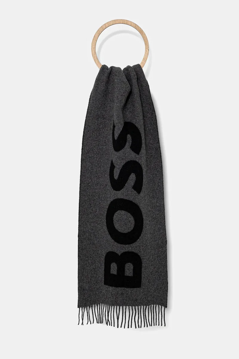 BOSS fular pentru bărbați cu lână Rikard_35*180