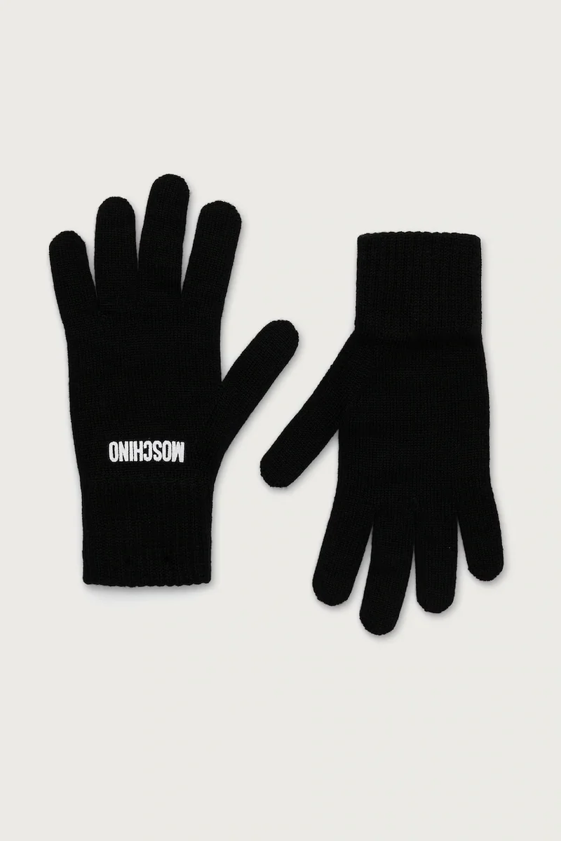 Moschino mănuși pentru femei cu amestec de lână