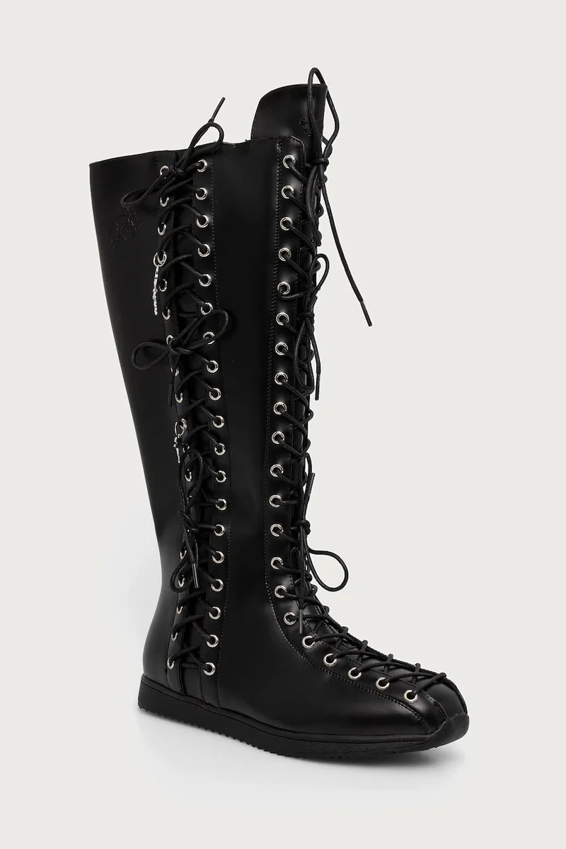 Koi Footwear Numinous Lace Up Charm Long Boots cizme pentru femei